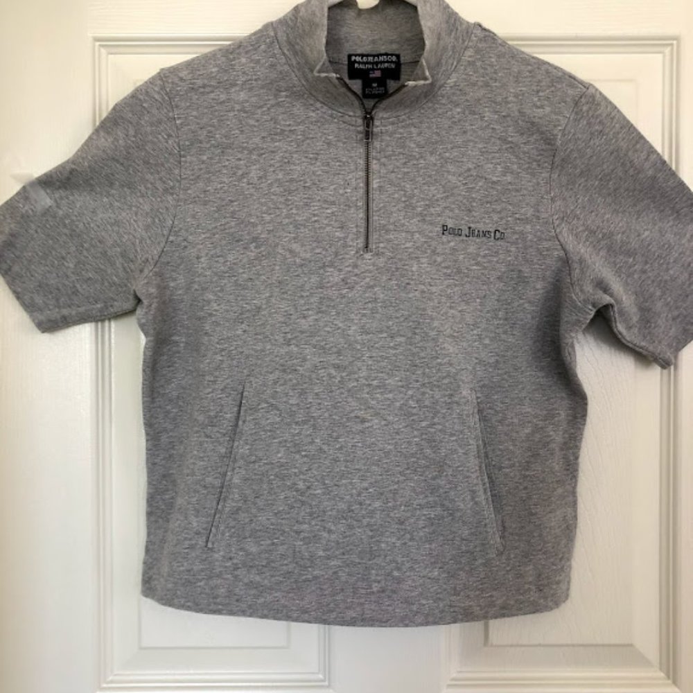 Women RALPH LAUREN zipper short sleeves t-shirt